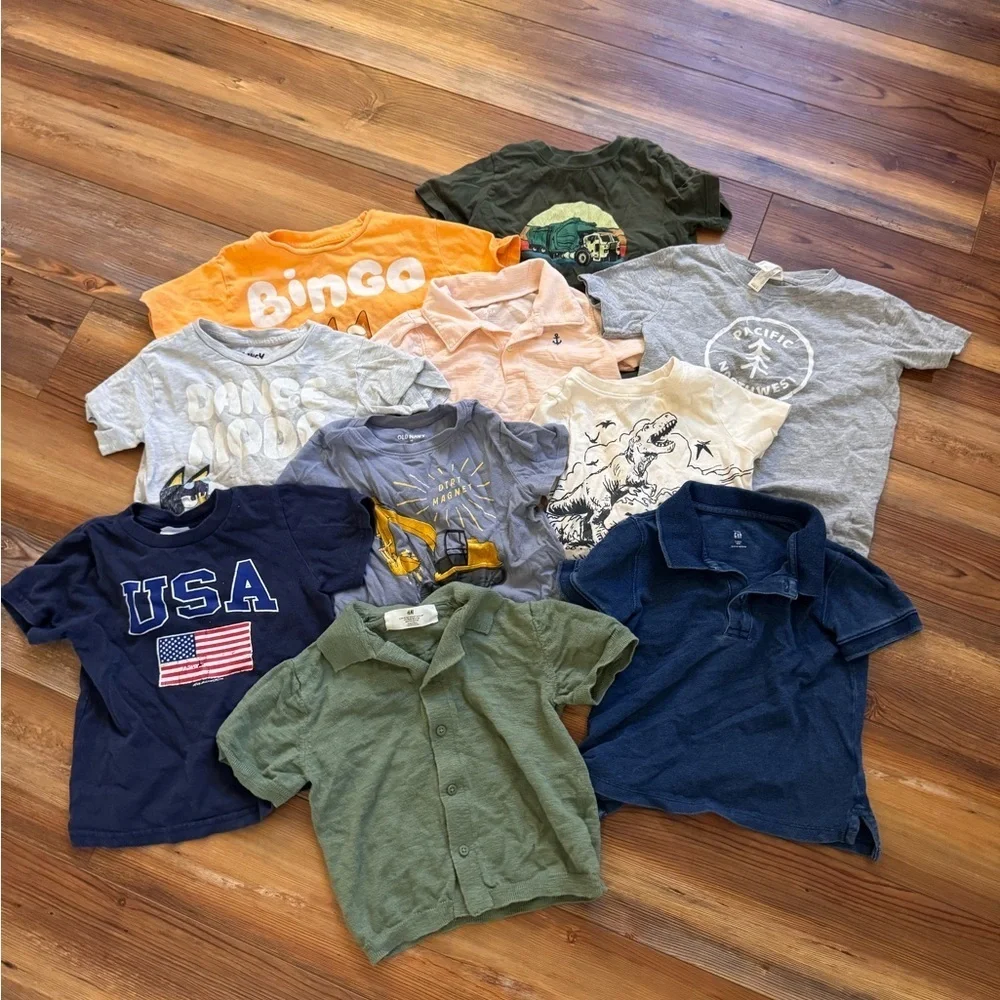 Bundle of 10, size 3T, Kids Graphic T-Shirts Assorted Pack